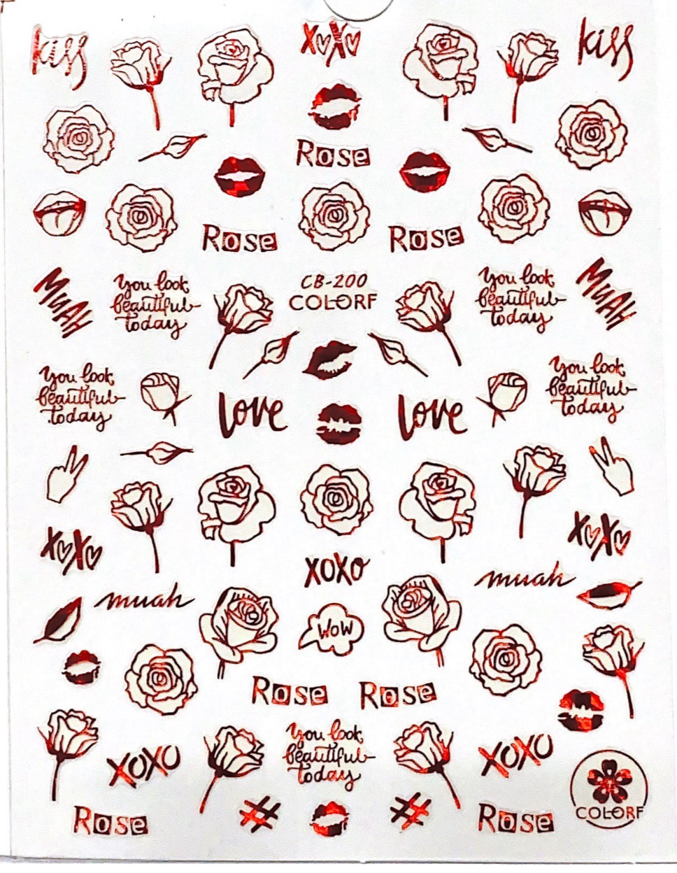 Rose Stickers CB 200