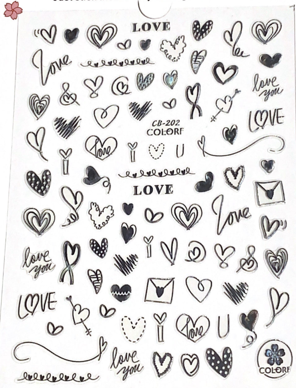 Black Heart Sticker CB 202