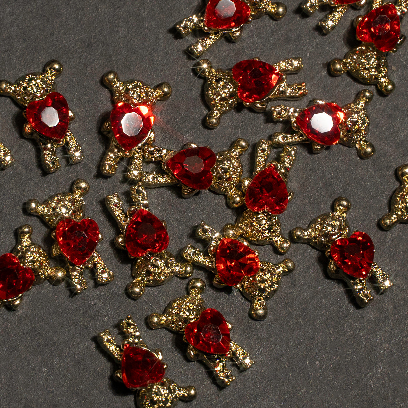 Red Heart Gold Bears