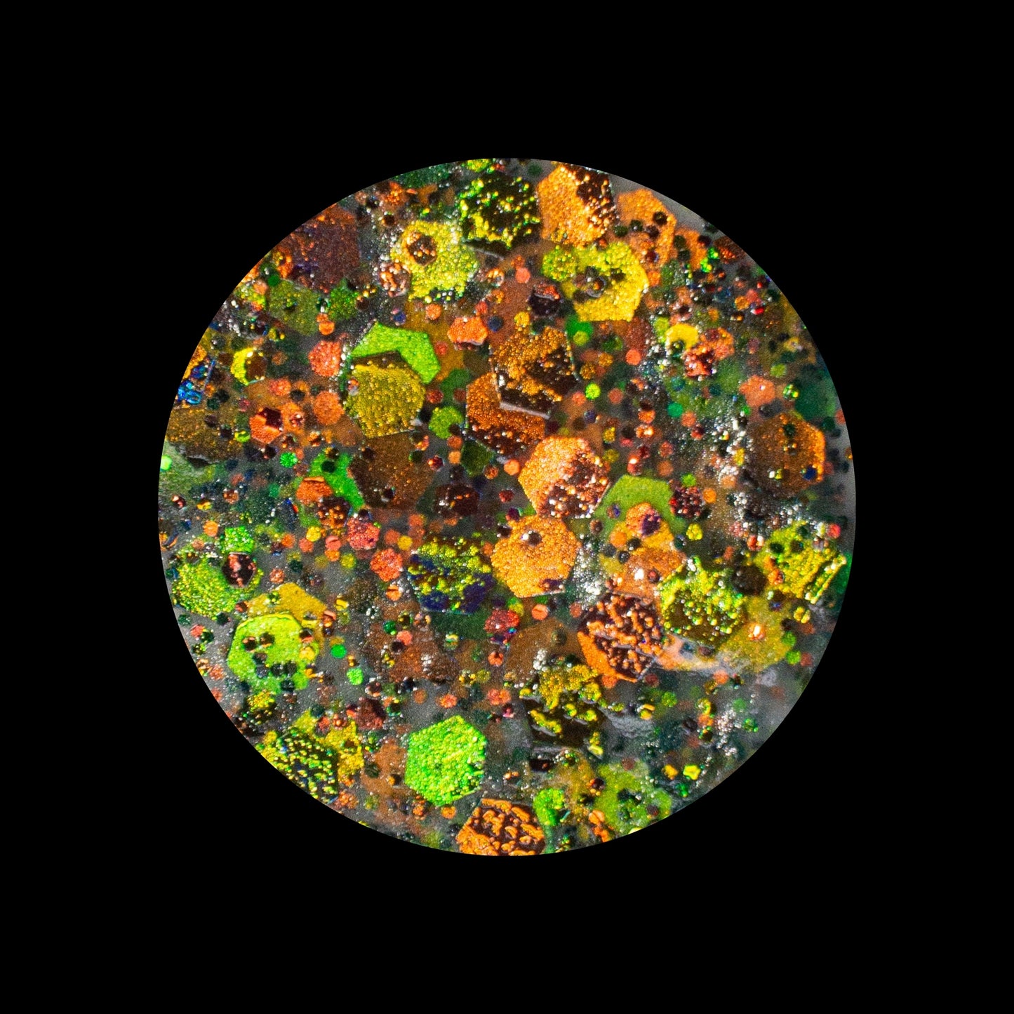 Green Apple Glitter Acrylic