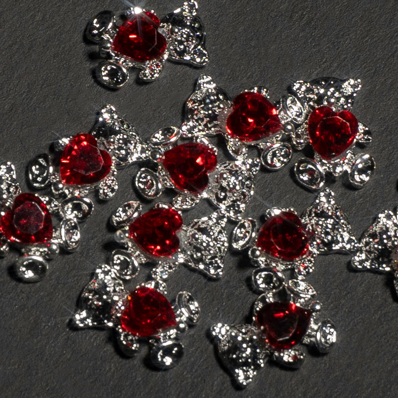 Silver Bears Red Heart