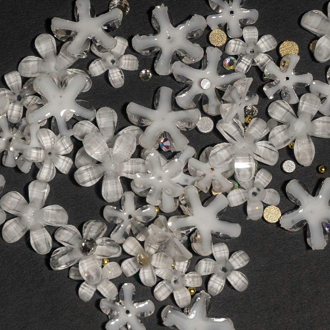 Resin Flowers with stones