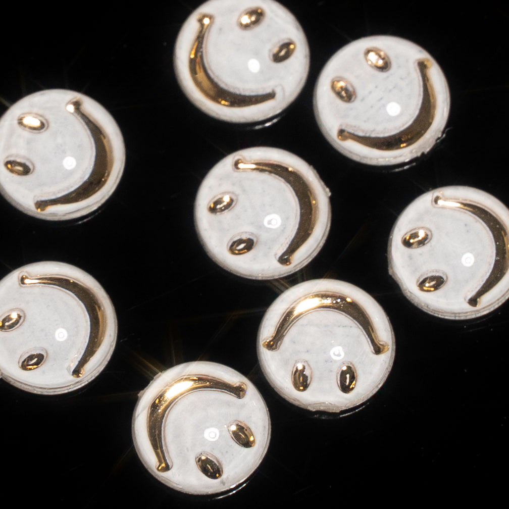 White Smiley faces