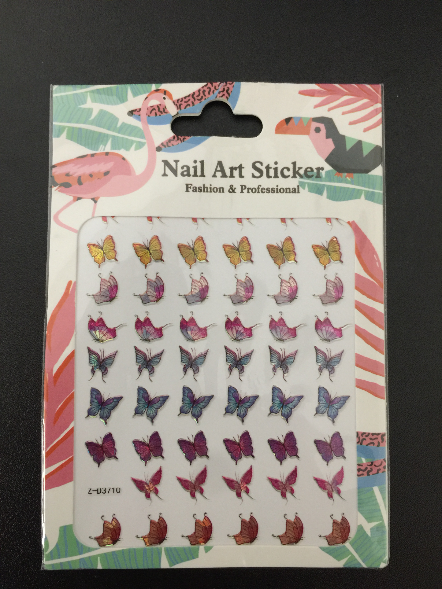 Holographic Butterfly Stickers Z-D3710