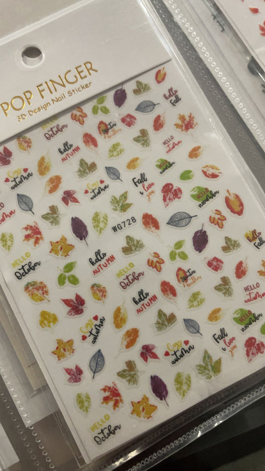 Fall Stickers (5 VARIATIONS)
