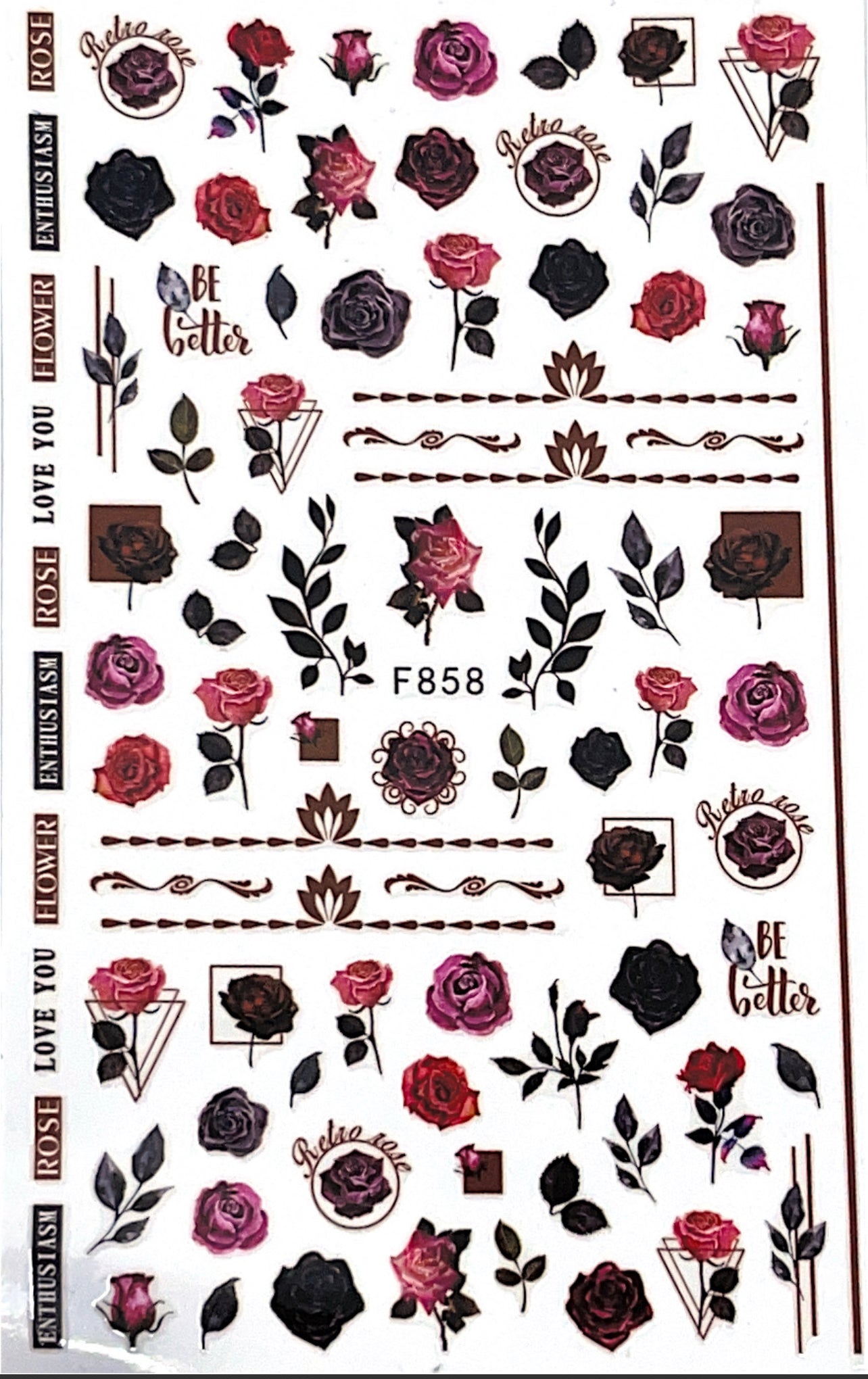 Rose Flowers F858