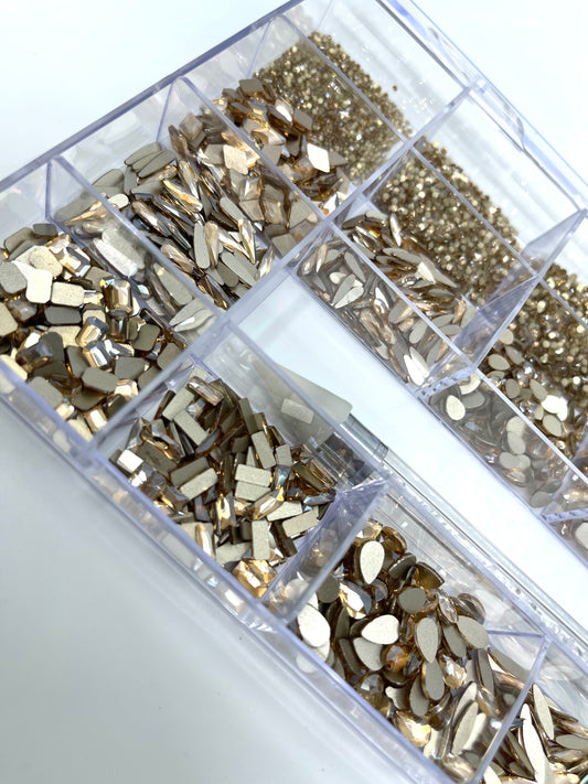 Light Gold Stone Box 2,000 Pcs