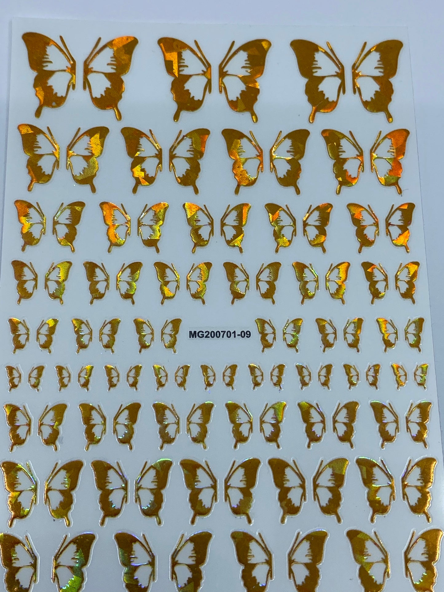 Gold Holographic Butterfly MG09
