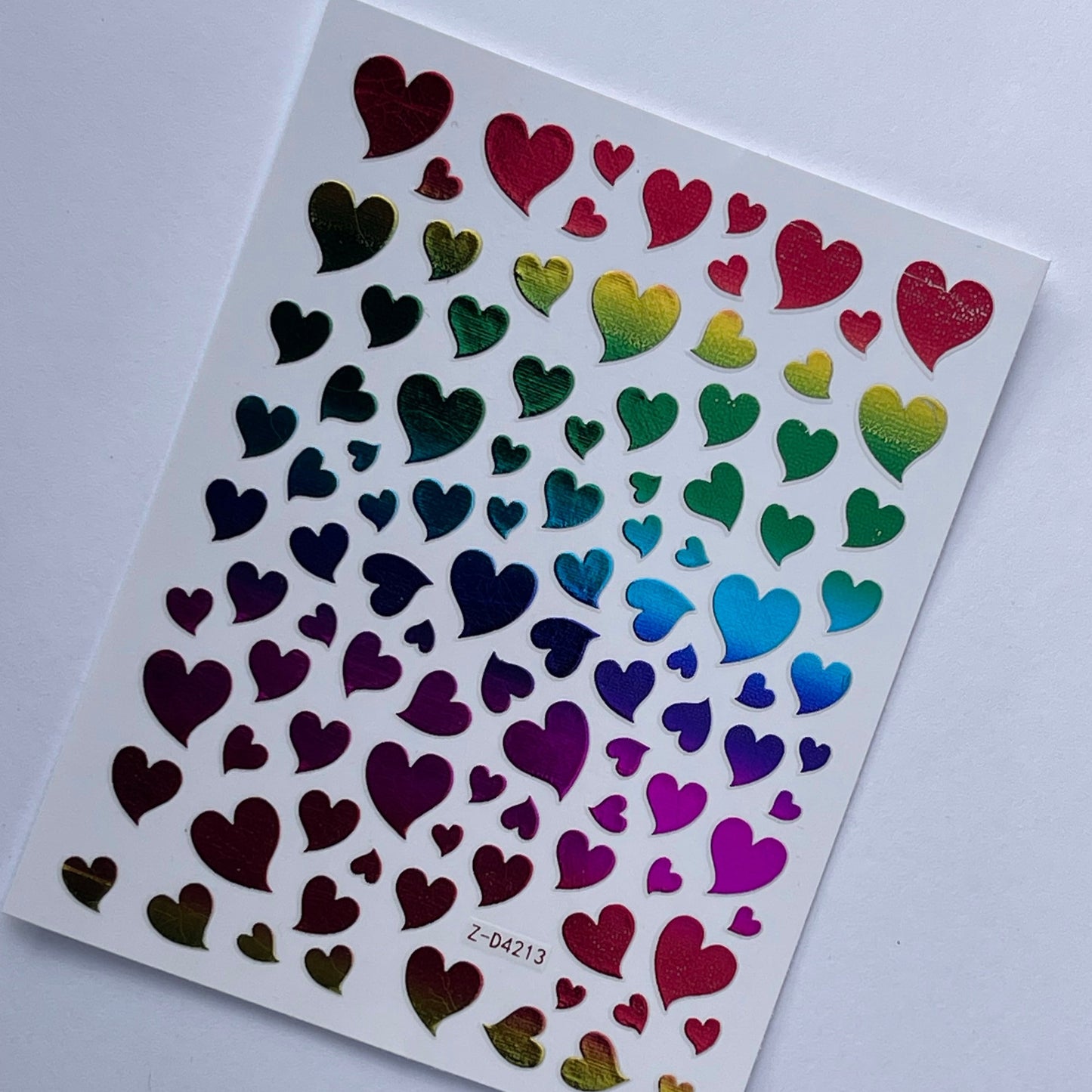 Rainbow Heart Stickers