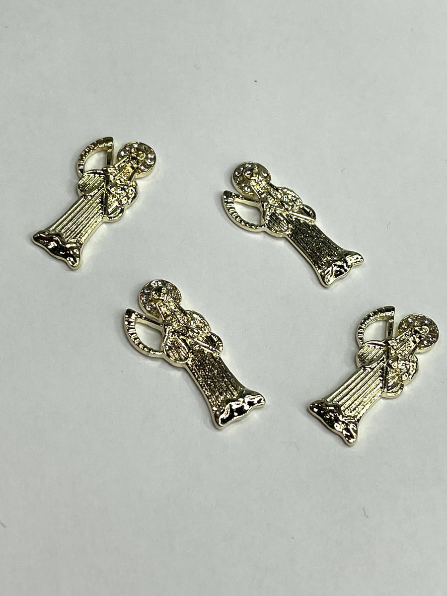 Santa Muerte Nails Blinged Supply