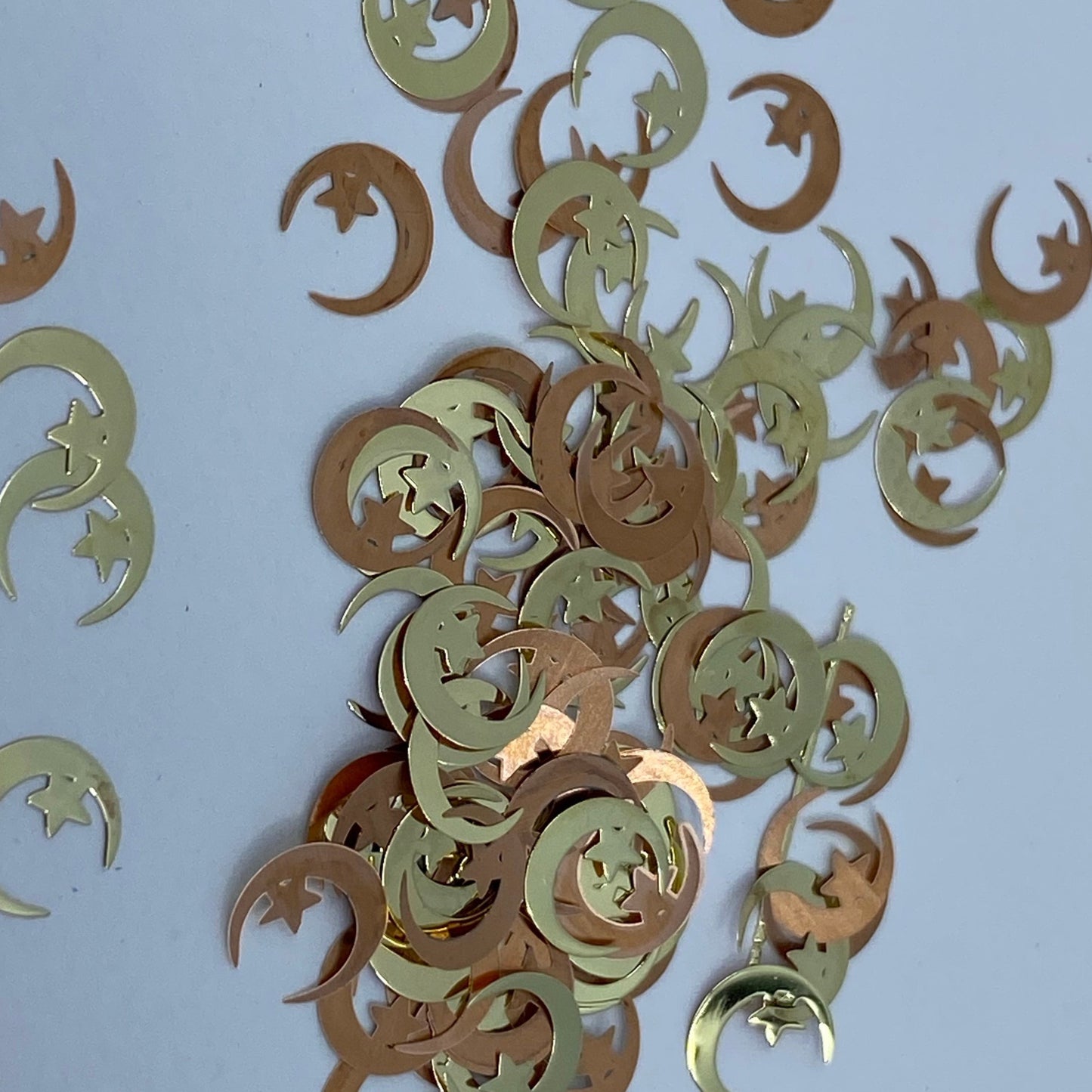 Gold Moon and Star Decal