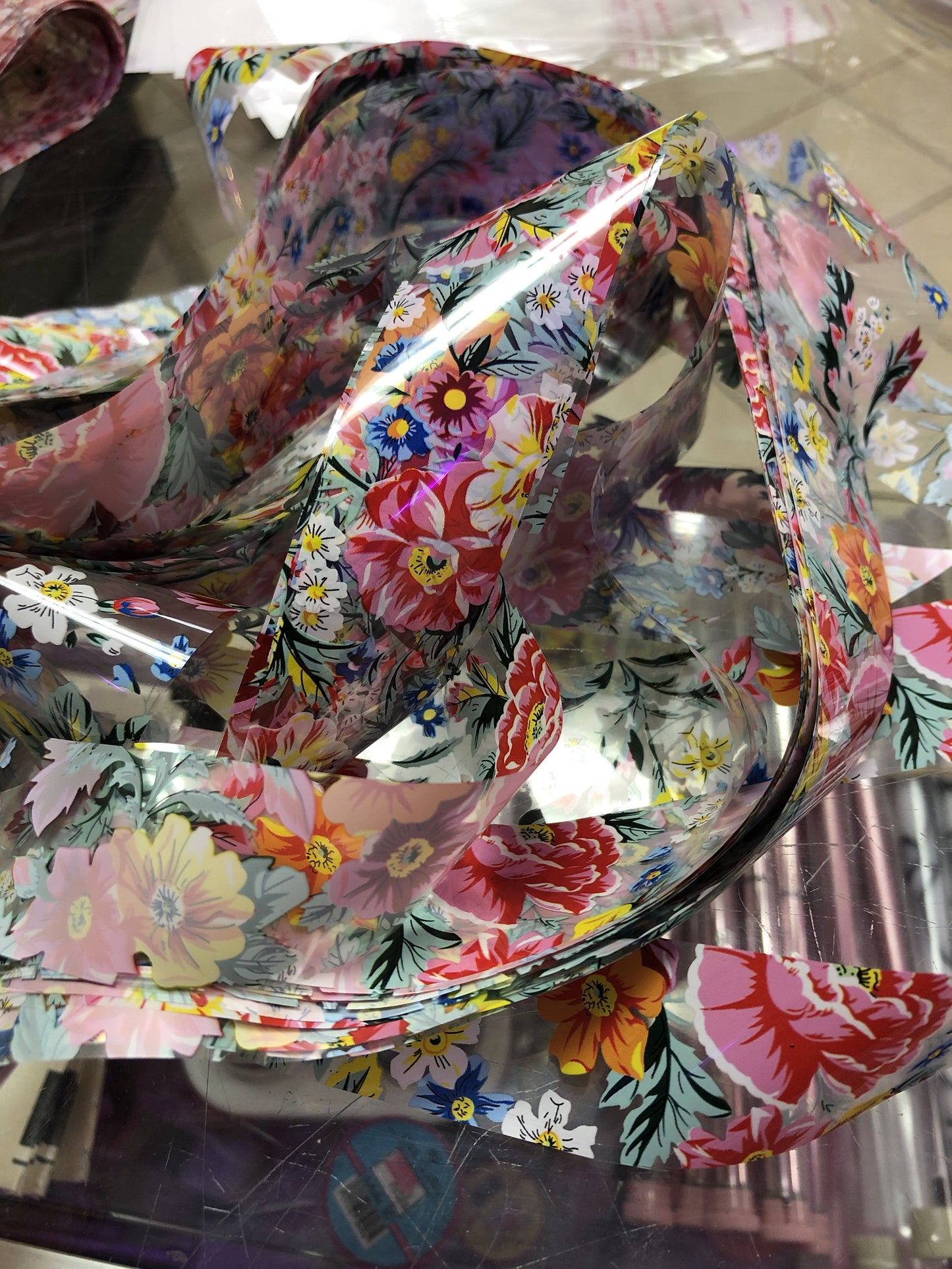 Multi Color Flower Foil