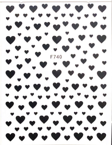 Black Heart Sticker F740