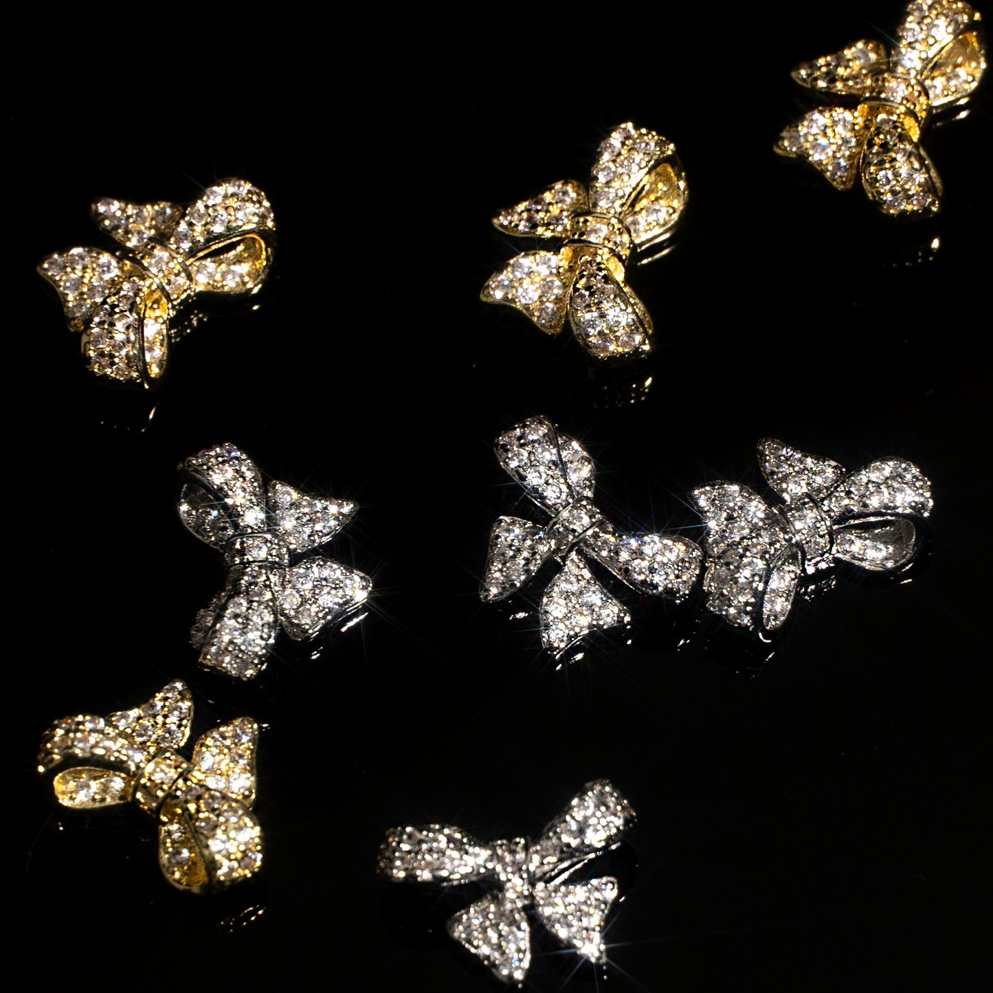 Big Crystal Bow 2pcs
