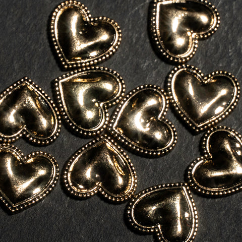 Vintage Gold Hearts