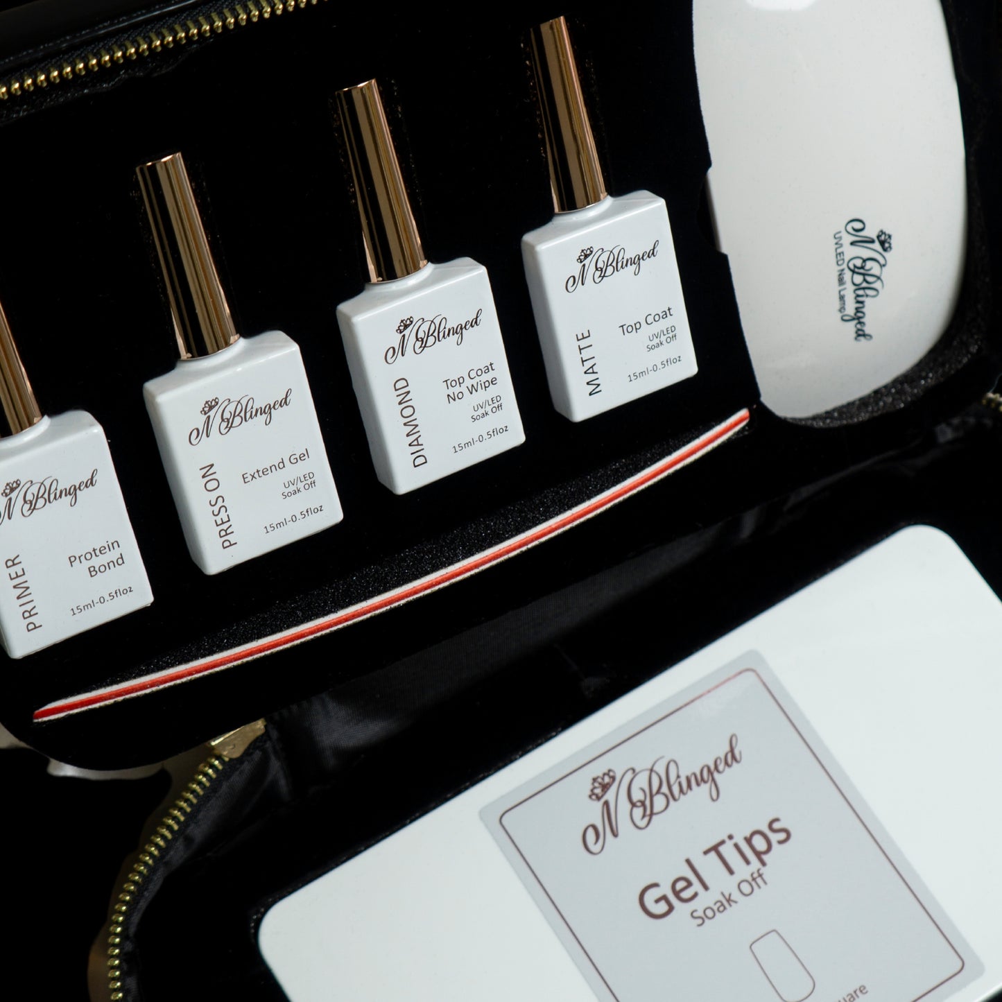 Kit Gel X Holográfico Rosa