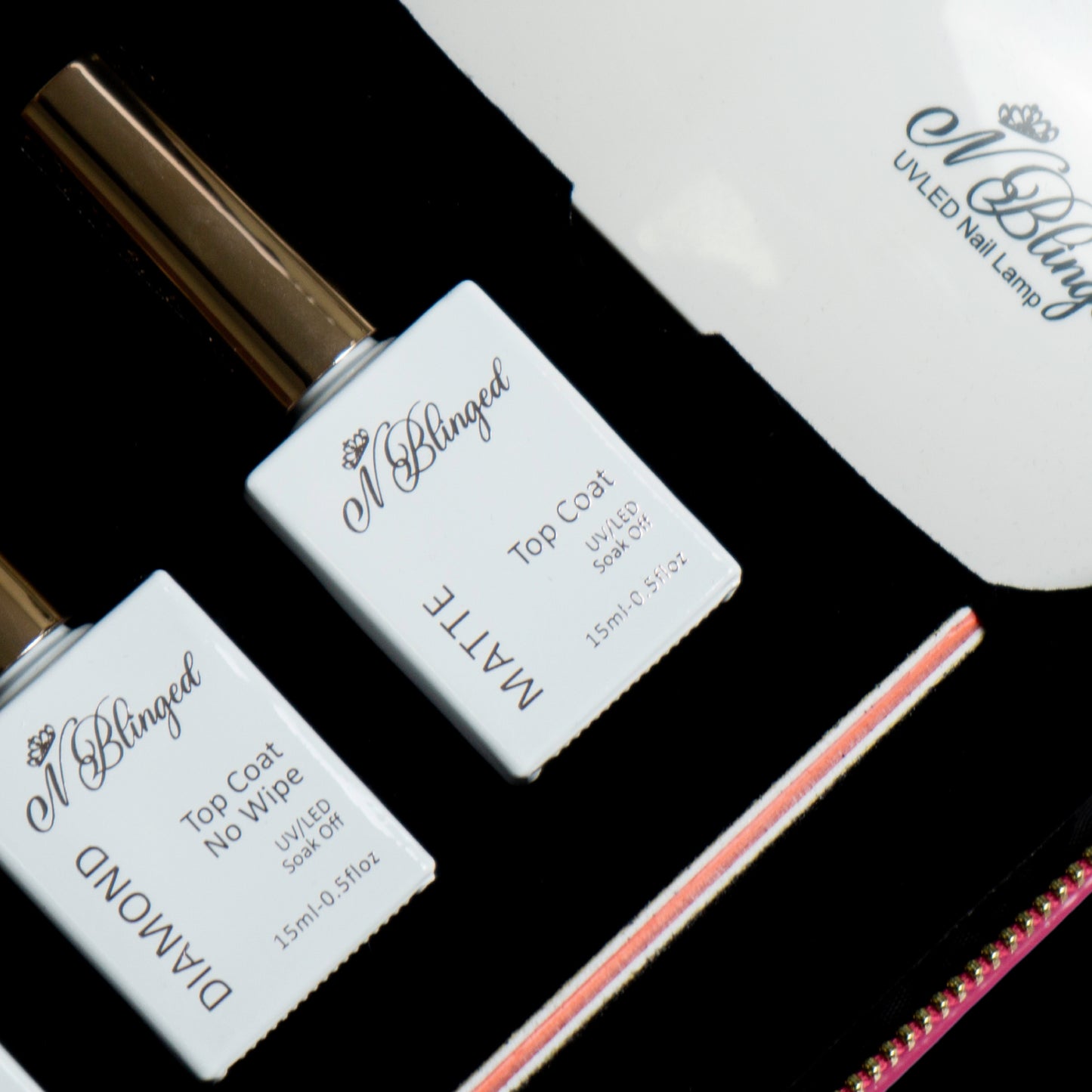 Kit Gel X Holográfico Rosa