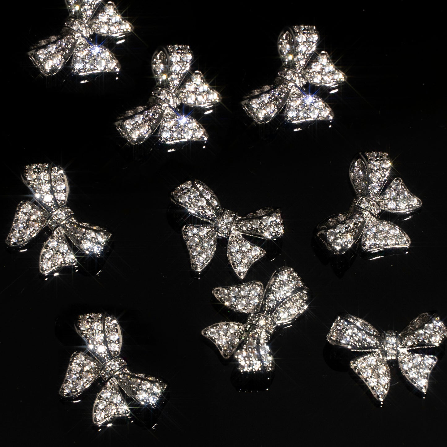 Big Crystal Bow 2pcs