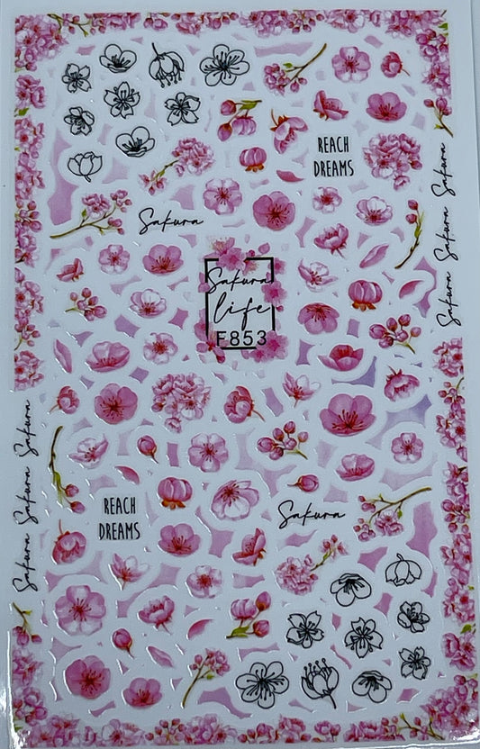 Flower Sticker F853