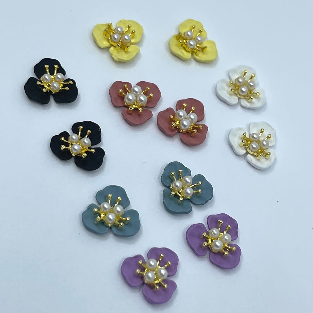 Flowers and Pearls Charms