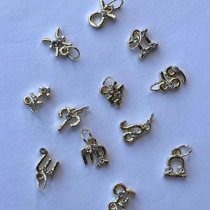 Gold zodiac Piercings