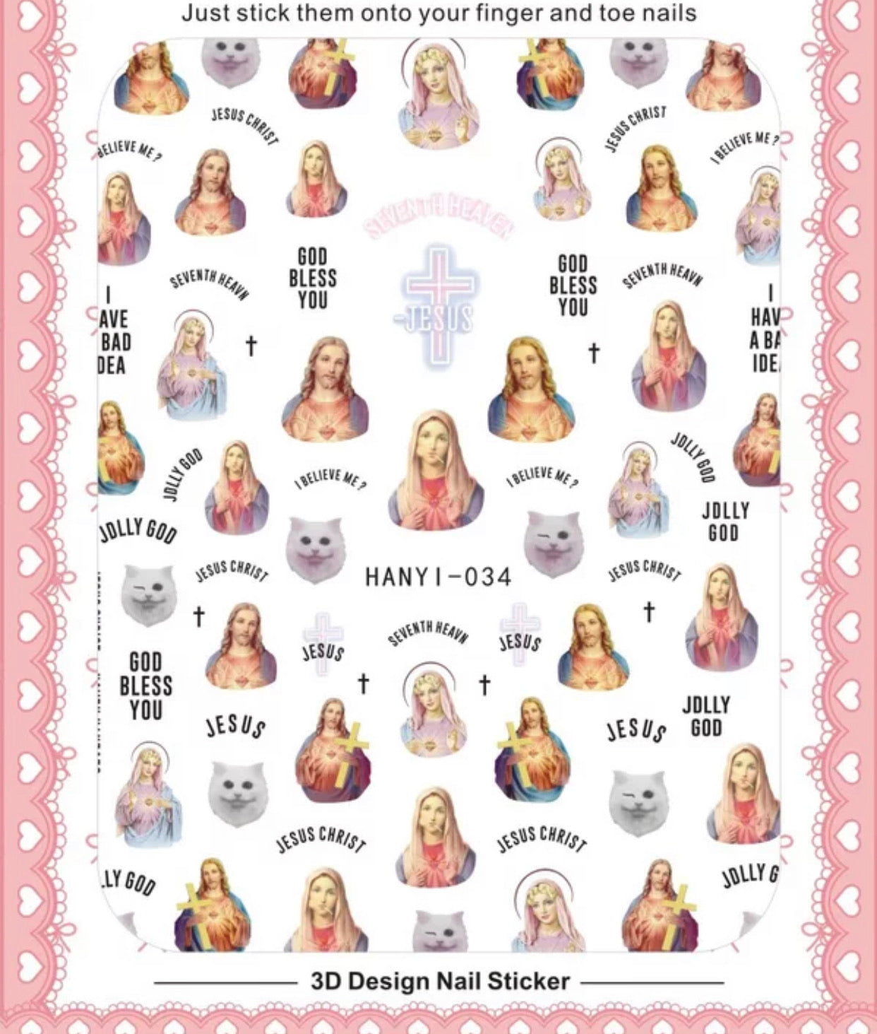 Pegatinas de Jesús y la alegría