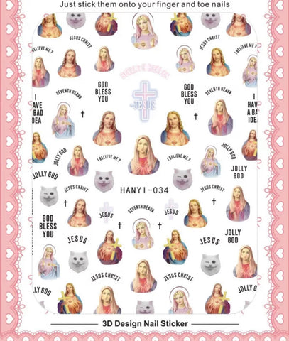 Jesus & Merry Stickers