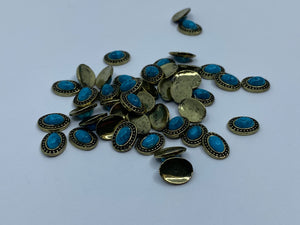 Turquoise Stone Charm 10pcs