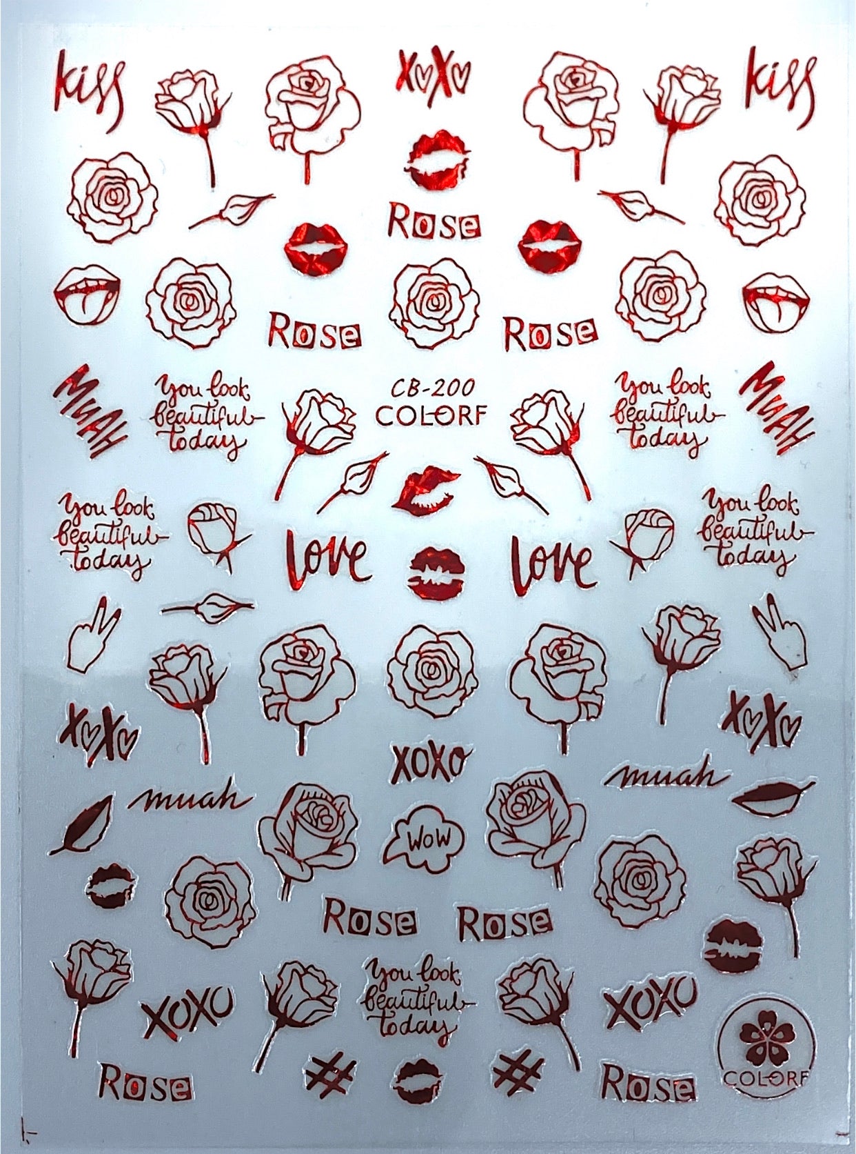 Pegatinas de rosas CB200
