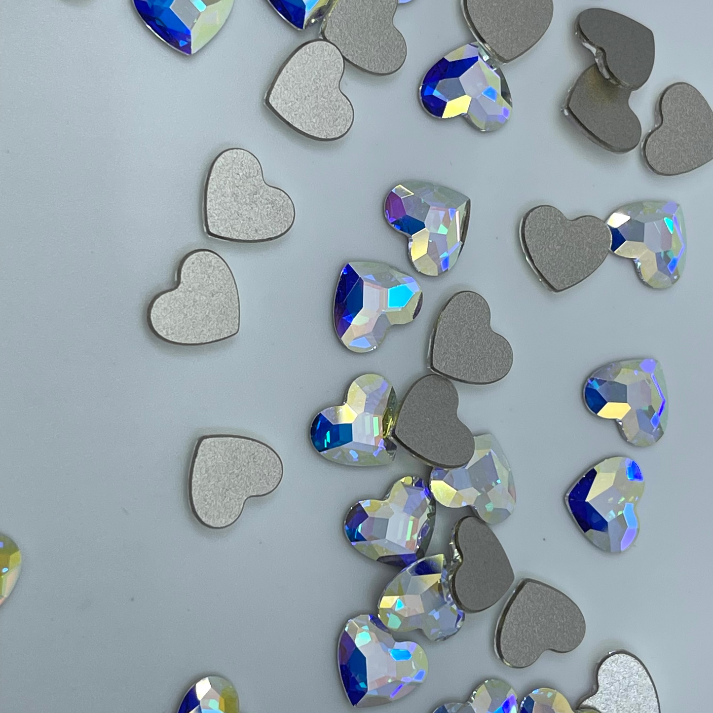 2808 AB Heart Flat Back 10mm