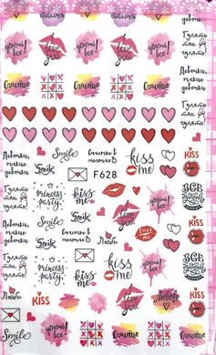 Valentines Stickers F628