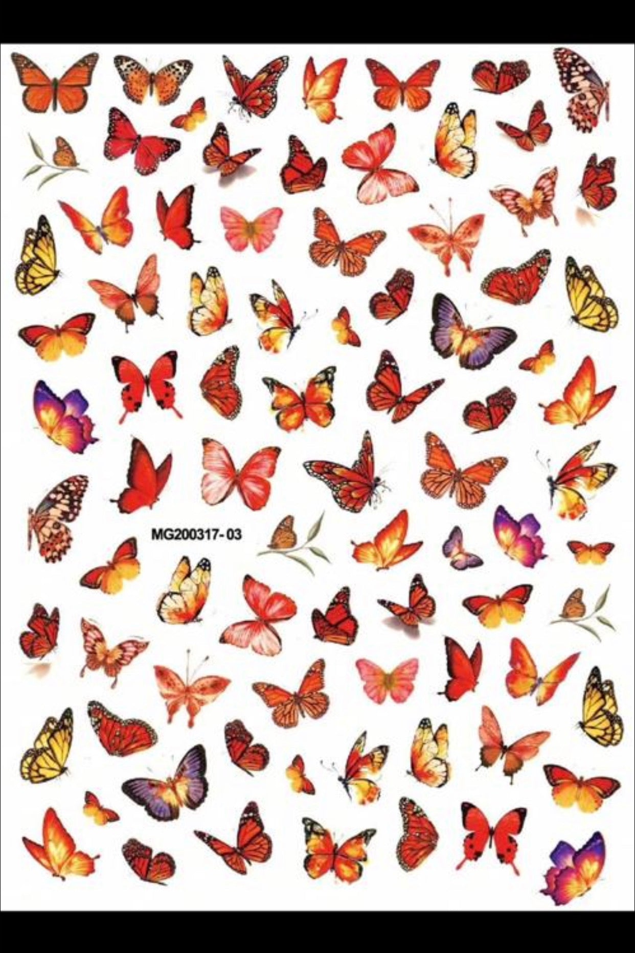 Pegatinas de mariposa MG-10