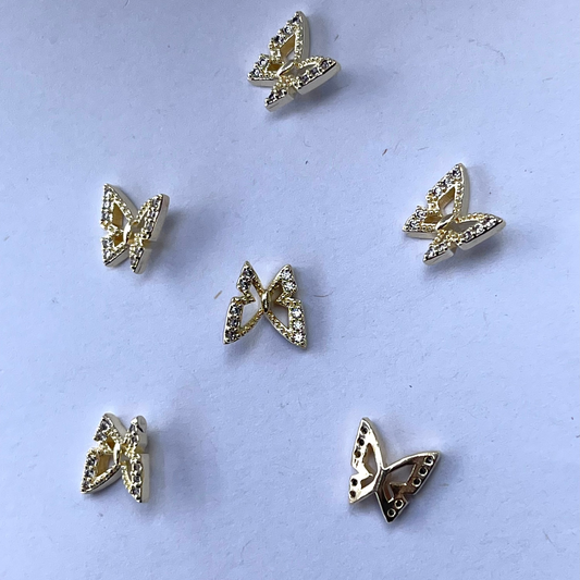 Mariposa con piedras 8 piezas