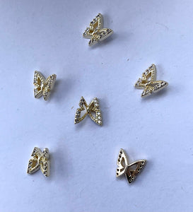 Butterfly with Stones 6pcs