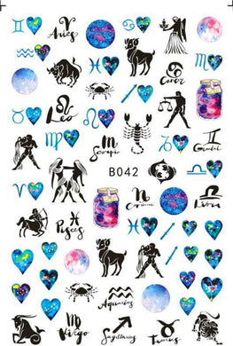 Zodiac Stickers B042