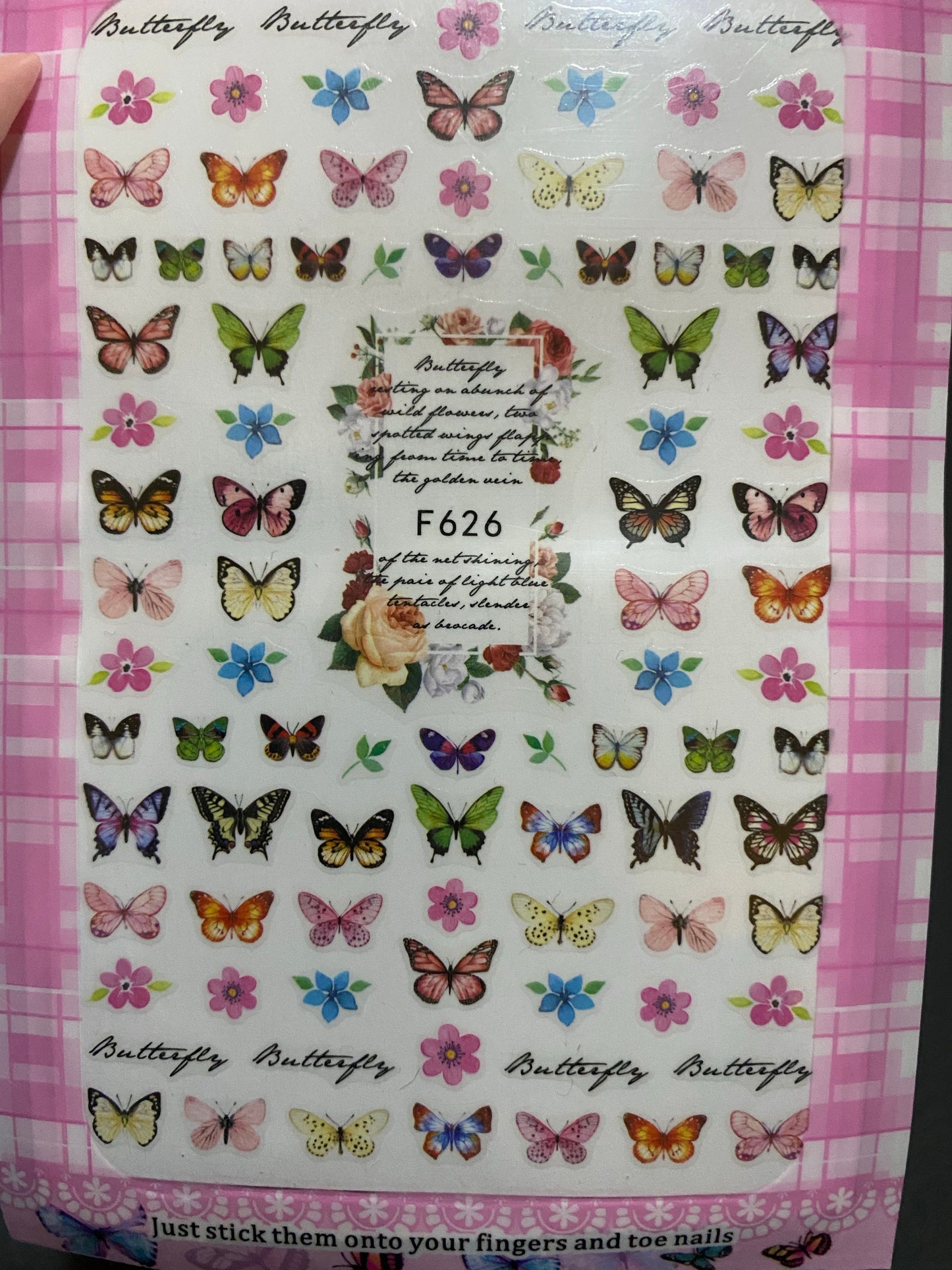 Pegatinas de mariposa F626