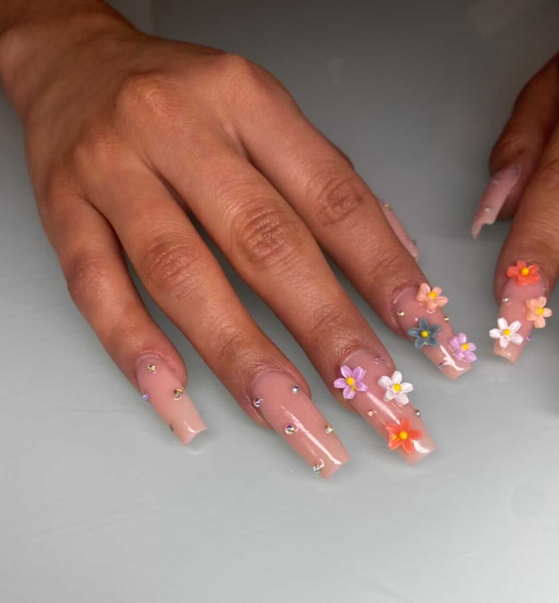 Mezcla de flores de colores