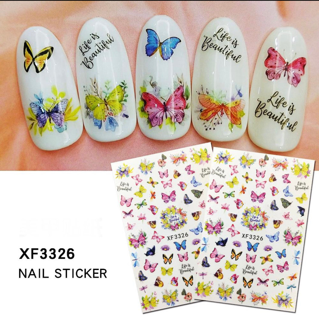 Butterfly Stickers XF3326