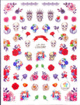 Skull and Flower Sticker 345