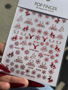Christmas Flakes Stickers