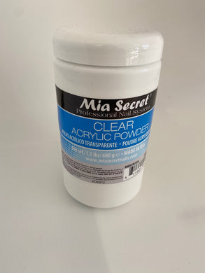 Clear Acrylic Mia Secret 1.5lbs