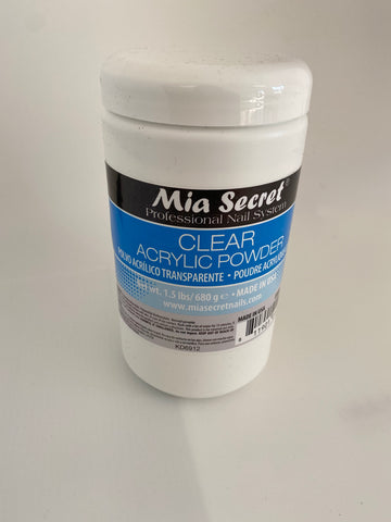 Clear Acrylic Mia Secret 1.5lbs