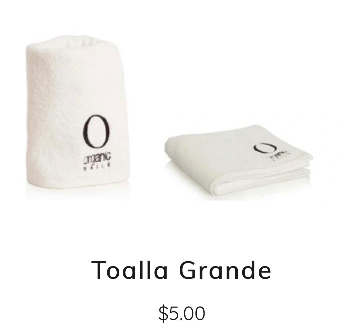 Toalla orgánica