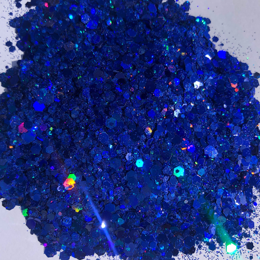 Blue Chunky Glitter
