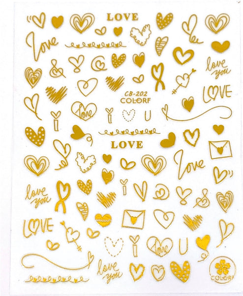 Valentines Stickers F628 – Nails Blinged Supply