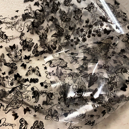 Black Butterfly Foil